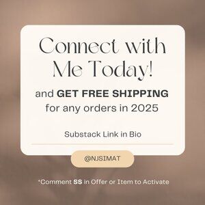 Connect with Me Today and Get FREE SHIPPING for all of 2025
